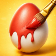 Easy Easter Coloring Eggs