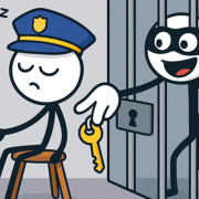 Thief Puzzle Long Hand Game